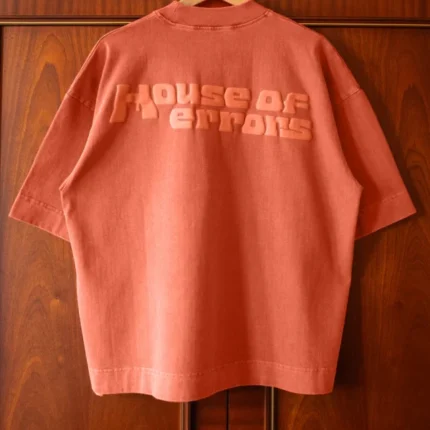 House of Errors All Seeing Heavyweight T Shirt in Scarlet 3 600x600
